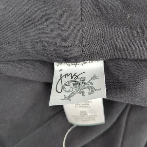 EUC JMS Dress Pants Ebony/Black Polyester Blend Womens 26WP Stretchy Flat - Picture 9 of 10